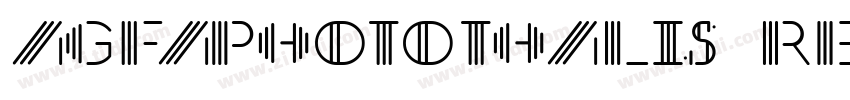 AgfaPhotoThalis Regu字体转换